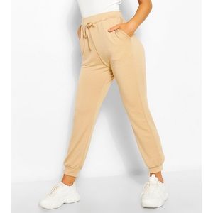Boohoo Basic Loopback Jogger Stone